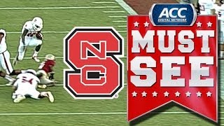 ACC Must See Moment  NCSU RB Shadrach Thornton Breaks 72Yard TD Run  ACCDigitalNetwork [upl. by Springer]