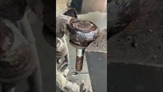 Vw transporter t4 upper ball joint replacement vanlifevwdiy workvwt4asmroldtimer summerrust [upl. by Thetes]