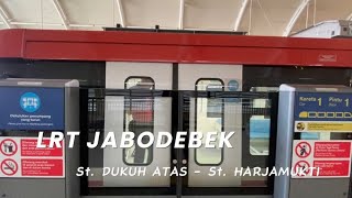 LRT JABODEBEK AUTO PILOT St DUKUH ATAS  St HARJAMUKTI [upl. by Ender]