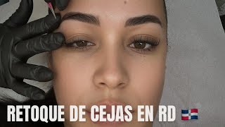 RETOQUE DE CEJAS EN REP DOM 🇩🇴  TÉCNICA COMBINADA  ME GUSTÓ 😩 [upl. by Mendoza]