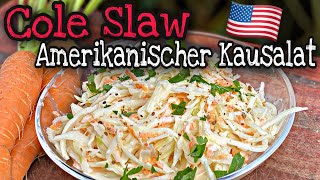 Coleslaw  amerikanisches Krautsalat Rezept für deine Grillparty [upl. by Odrude642]