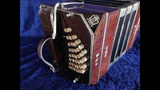 ELA Cardenal 142 tone bandoneon 12 MOP rosewood for sale [upl. by Annabal951]