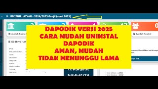 Instal Dapodik Versi 2025 dengan mudah Aman dan tidak menunggu lama [upl. by Llesirg]