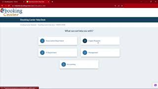 Ebooking Center Help Desk  English Version [upl. by Burkitt]