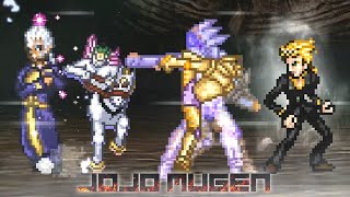 Giorno Boss vs Enrico Pucci Jojos Bizarre Adventure MUGEN [upl. by Yenduhc490]