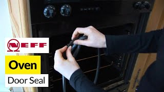 How to replace an oven door seal on a Neff cooker [upl. by Cinimod685]