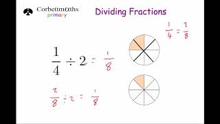 Dividing Fractions  Primary [upl. by Oine718]