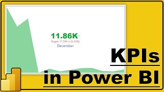 KPI in Power BI  How to create KPI visual in Power BI  22 [upl. by Cherlyn]