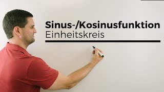 SinusKosinusfunktion verdeutlicht mit Einheitskreis Kreisfunktionen  Mathe by Daniel Jung [upl. by Burdelle]