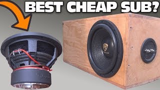 CHEAP 100 Subwoofer TEST w 12quot Rockville K9 Car Audio Sub  AeroPorted Box SPL Bass Testing [upl. by Haggerty22]