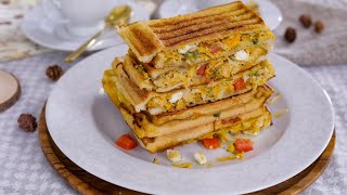 How to Make a Simple Toasted Bread Sandwich  EASY amp DELICIOUS  ZEELICIOUS FOODS [upl. by Turoff]