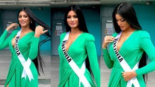 Sthefany Gutierrez Miss Venezuela en los ensayos de Noche Final del Miss Universo 2018 [upl. by Geoff]