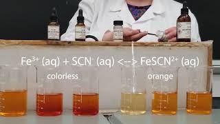 Le Chateliers Principle  Iron III Thiocyanate [upl. by Nahshunn]