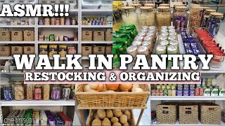 New ASMR Walk In Pantry Restocking and Organizing  Tour  July 2023  Lorelin Sia [upl. by Ymmik237]