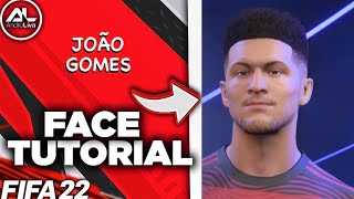 FIFA 22  JOÃO GOMES Nova Versão Face  Stats Tutorial [upl. by Aneeg]