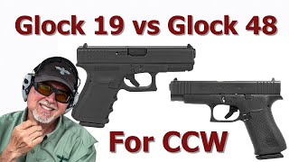 Glock 19 vs Glock 48 Ultimate Concealed Carry Showdown  Which One Wins 1549 [upl. by Pas552]