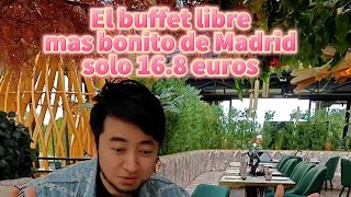 El buffet libre con la terraza mas bonita en Madrid con una fusion de sushi y pato laqueado [upl. by Nomit]