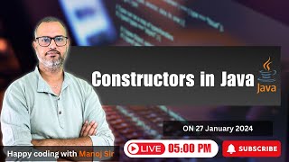 223 Constructors in Java  Default Constructor in java  Parametrized Constructor in java [upl. by Annavas]