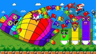 Finish The Pattern Mario and Numbers Take Pregnant Numbers in Rainbow Funny DIY  Max Toons DTM [upl. by Eserahc]