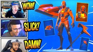 STREAMERS REACT TO NEW VERTEX SKIN  FORERUNNER GLIDER amp RAZOR EDGE AXE LEGENDARY [upl. by Epilihp667]