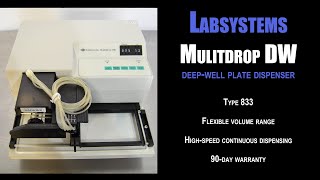 Labsystems Multidrop DW Type 833 1947G DISPENSE [upl. by Siravat706]