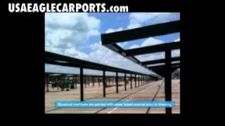 Carports Construction Process Large Scale Carport Installations [upl. by Lakym23]