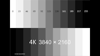 How to test LCD screen fast amp effect 4K resolution 38402160 [upl. by Gytle]