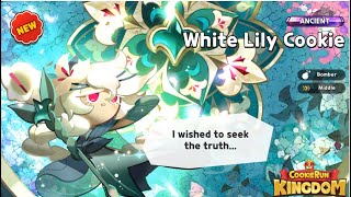 White Lily Cookie Gacha Animation  Cookie Run Kingdom [upl. by Ahsenak]