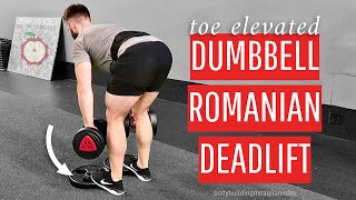 Toe Elevated Dumbbell Romanian Deadlift [upl. by Iret]