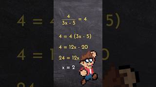 Solving a rational equation for x shorts [upl. by Bertsche330]