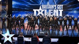 quotRefreshingly evilquot dance troupe The Addict Initiative  Britains Got Talent 2014 [upl. by Ahsaek917]