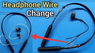 Headphone Wire Change  Bluetooth Headphone Repair TechnoTopics [upl. by Amaral]