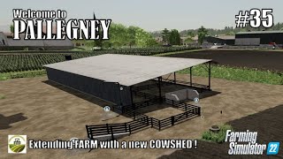 Extending FARM with a new COWSHED  35 PALLEGNEY  FS22  PlayStation 5 [upl. by Ayotahc892]