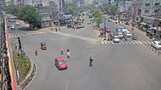 pedestrians crossing on roads  gachibowli  Cyberabad traffic police [upl. by Karylin]