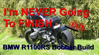 BMW R1100RS  Almost Finished  Custom Brat Style Bobber Motorcycle Build Part 6 [upl. by Lirpa707]