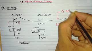 6 Sugar isomers Part5 epimers amp AldoseKetose isomers [upl. by Tletski]