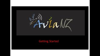 Getting Started with the AviaNZ program httpwwwavianznet [upl. by Einahc50]