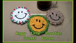 Happy Little Scrubbies 2 crochet crochetvideo [upl. by Fredericka]