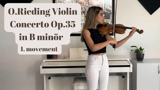 O Rieding Violin Concerto Op35 in B minör  1 movement [upl. by Ellezig]