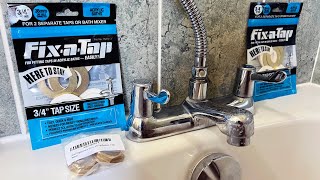 Bathroom Tap Faucet DIY Leak Repair Using a FixaTap Kit [upl. by Anitneuq]