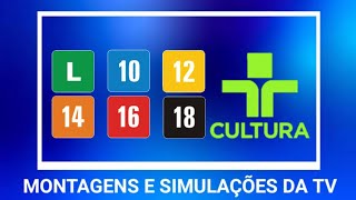 DESATUALIZADO CRONOLOGIA DE VINHETAS DE quotCLASSIFICAÇÃO INDICATIVAquot DA TV CULTURA 20072023 [upl. by Asela]