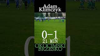 Orzeł Dębno Okocimski Brzesko bramka na 01 Adam Klimczyk shorts okocimski sportbrzesko brzesko [upl. by Chang]