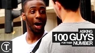 Guy Asks 100 Guys For Their Number Social Experiment [upl. by Barnaby713]