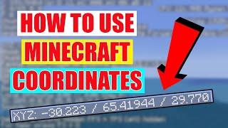 How To Use Coordinates In Minecraft Java Edition 2021 [upl. by Aniarrol]