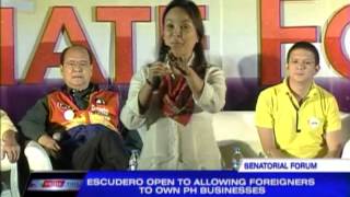 Senatorial bets debate on political dynasties [upl. by Derrick]