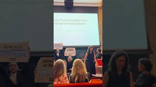 Animal Defenders Confront University of Bristol ViceChancellor During Speech at Yale [upl. by Matronna710]