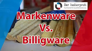 Vergleich hochwertiger Steinwolleisolierung gegenüber Billigware [upl. by Nnylharas]