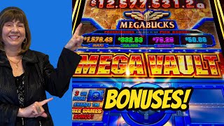 Winning With Megabucks Mega Vault Bonuses [upl. by Ennoved717]