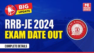 RRBJE 2024 ALP Technician JE Exam Date Out🔥  Complete Details  MADE EASY [upl. by Lifton]