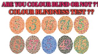 Colour blind TestIshihara test  Colour blindness  Colour blind Test book  Are you colour blind [upl. by Armilla83]